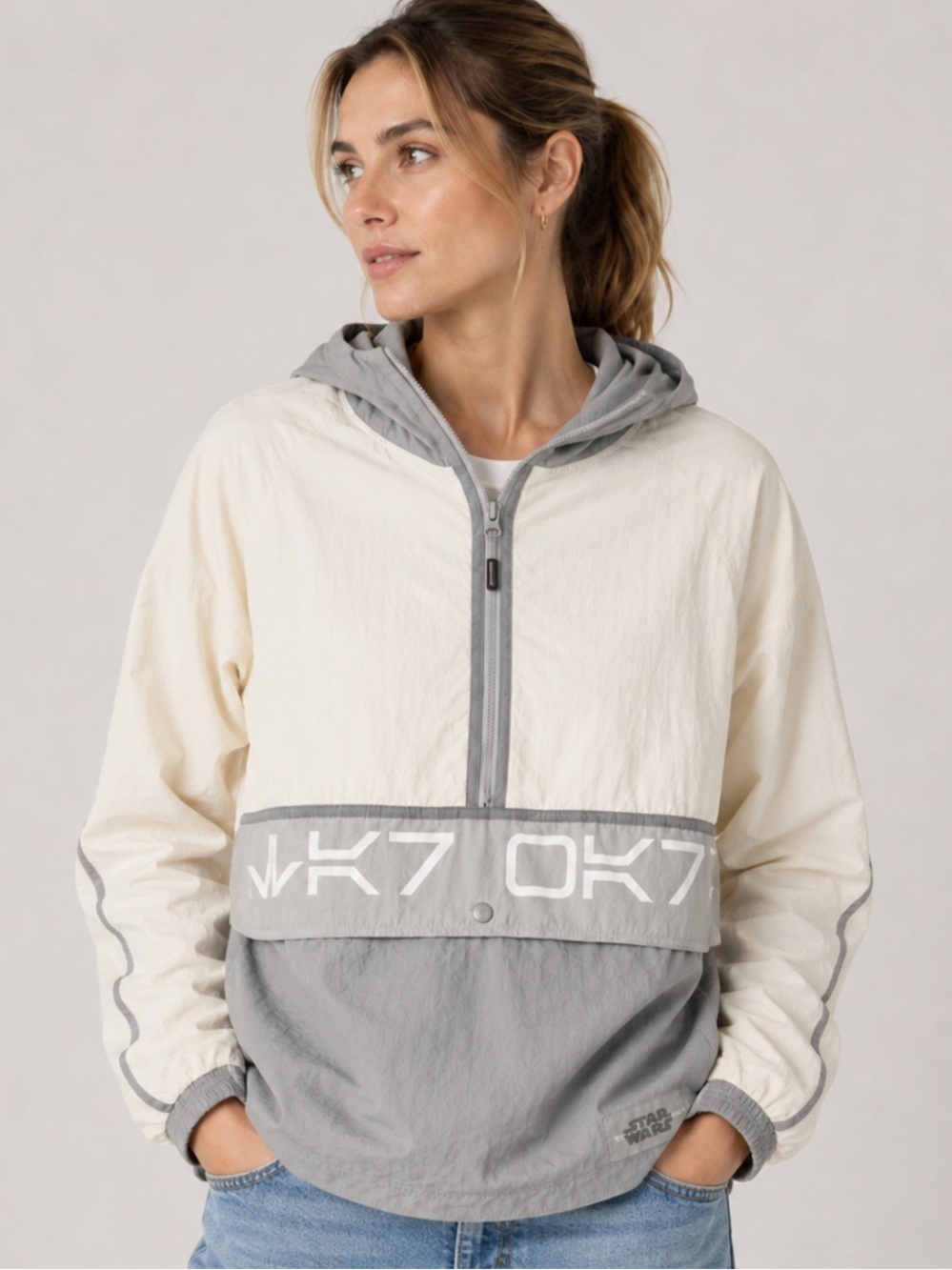 Star Wars Disney Reflective Half Zip Jacket for Adults by Ashley Eckstein